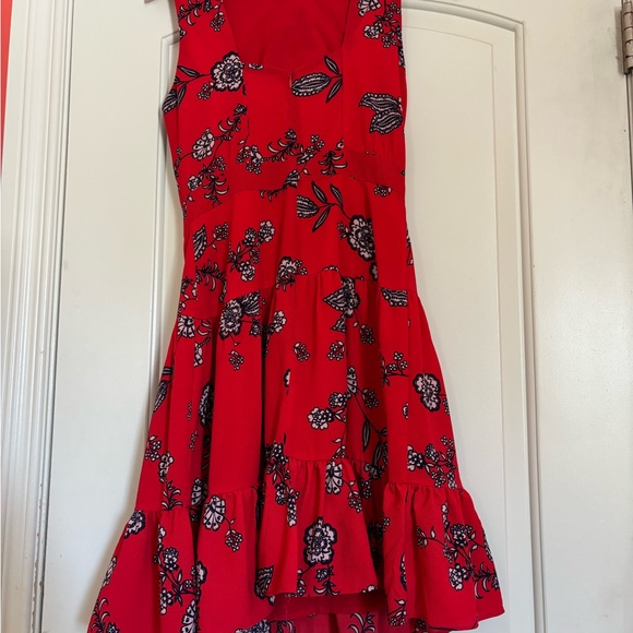 Eliza J Red Floral Mini Dress. Size 2 - Picture 2 of 5